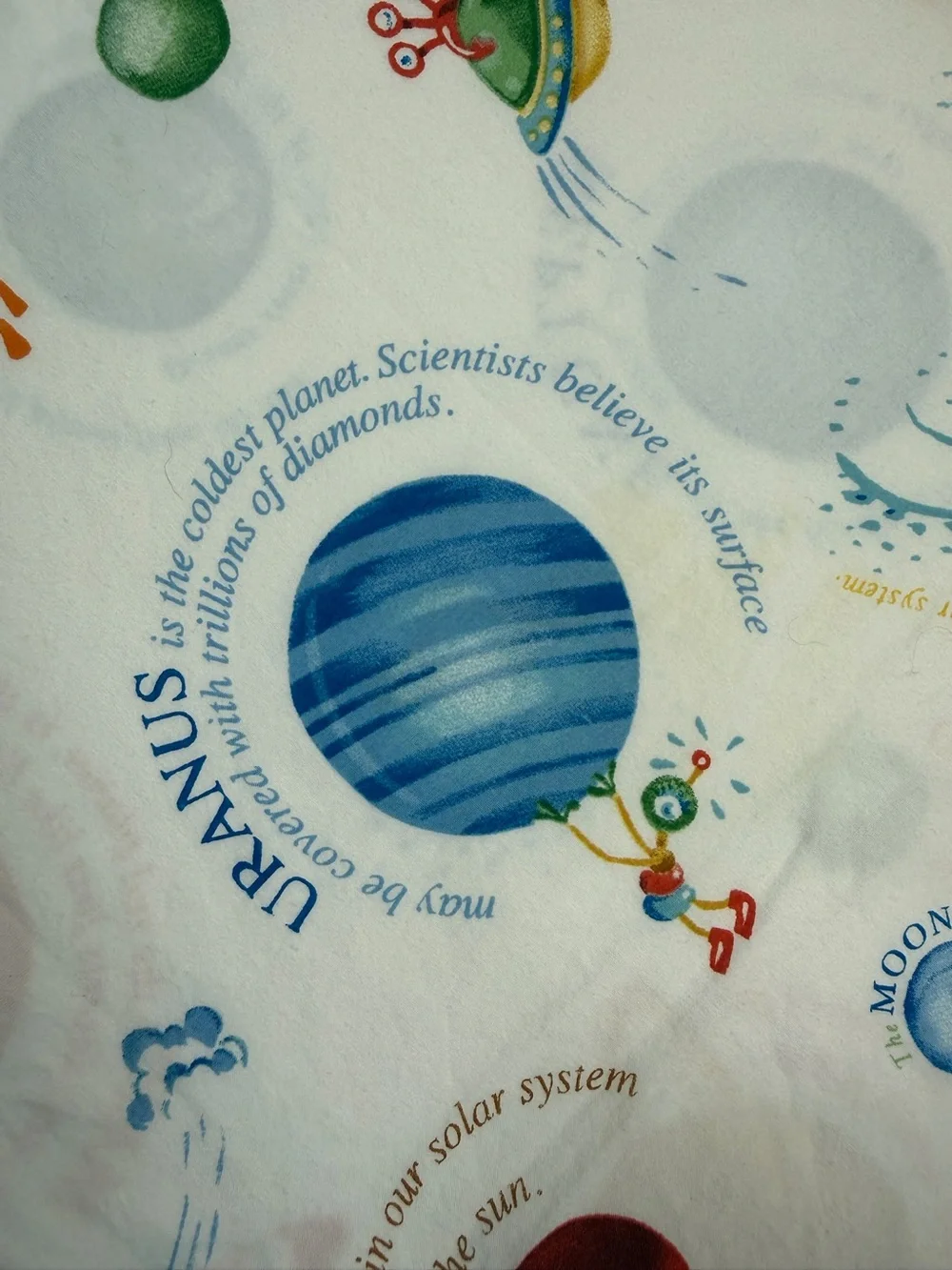 POTTERY BARN KIDS Solar System Standard Pillowcase Space Planets Organic Cotton